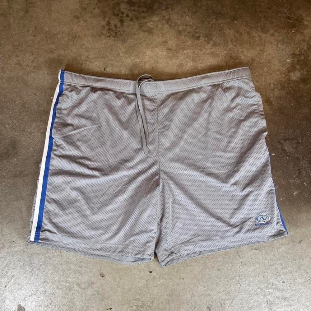 Vintage Y2K Old Navy grey & blue mesh shorts Men's Size XXL
